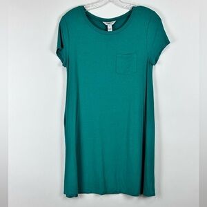 Arizona Women's Soft Knit Loose Fit Scoop Neck Tee Shirt Dress